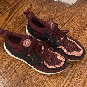 Adidas Women's Burgundy and Coral Athletic Shoes